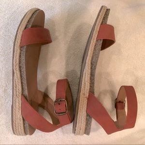 Coral sandals
